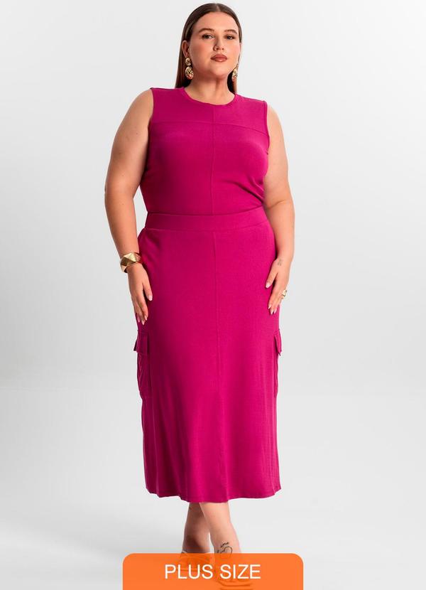 Secret Glam - Conjunto Regata com Saia Roxo