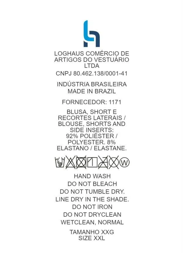 Marguerite - Conjunto Tricolor com Blusa e Short Plus Size 5