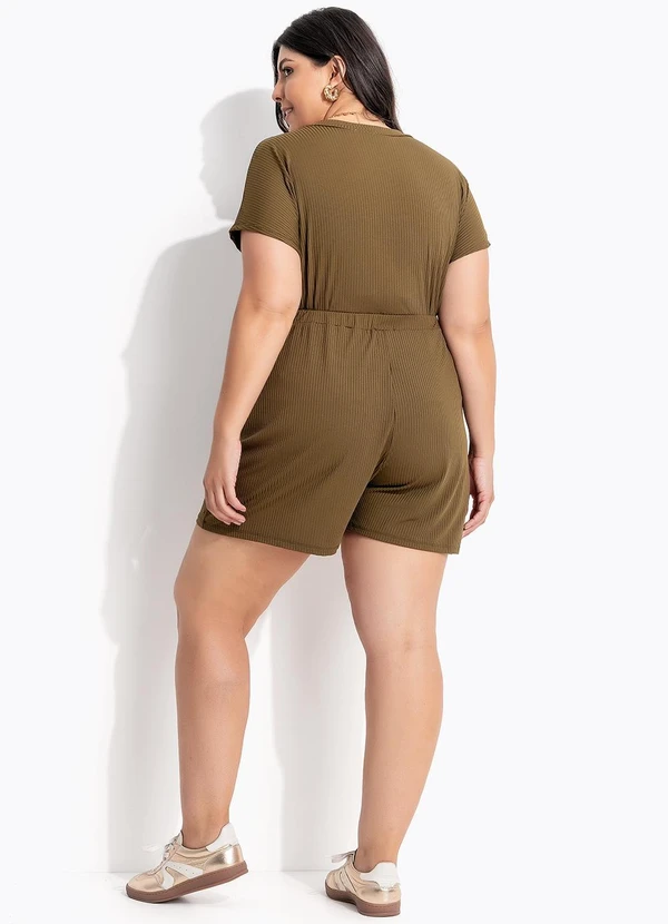 Marguerite - Conjunto Verde em Canelado 6