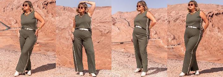 Conjunto Verde Militar em Malha de Algodo