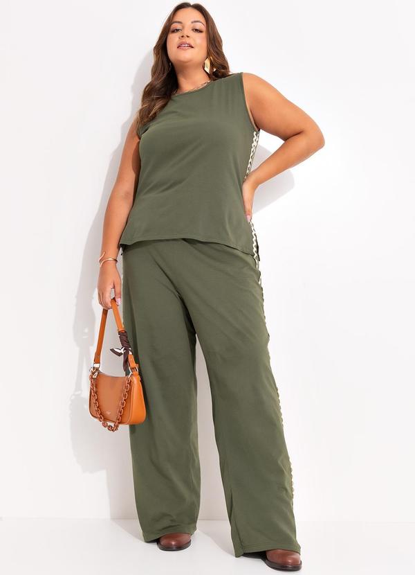 Marguerite - Conjunto Verde Militar em Malha de Algodão 8