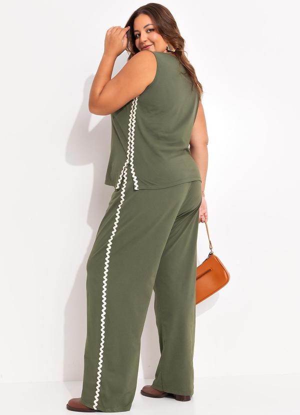 Marguerite - Conjunto Verde Militar em Malha de Algodão 9