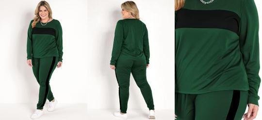 Conjunto Verde Militar em Malha