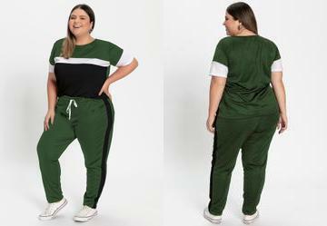 Conjunto Verde Militar em Malha