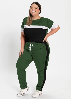 Marguerite - Conjunto Verde Militar em Malha - MARGUERITE