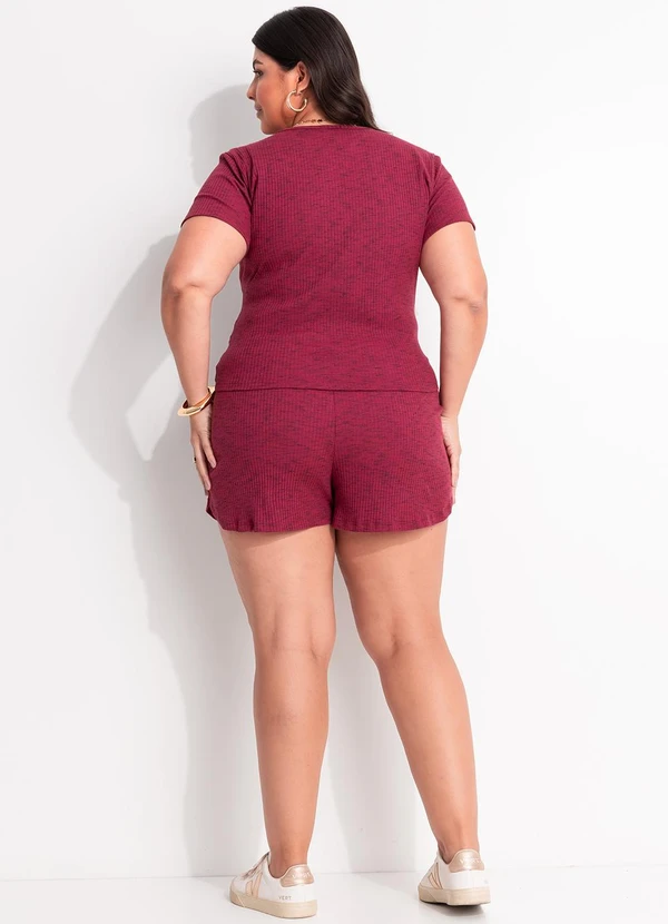 Marguerite - Conjunto Vermelho em Canelado 5