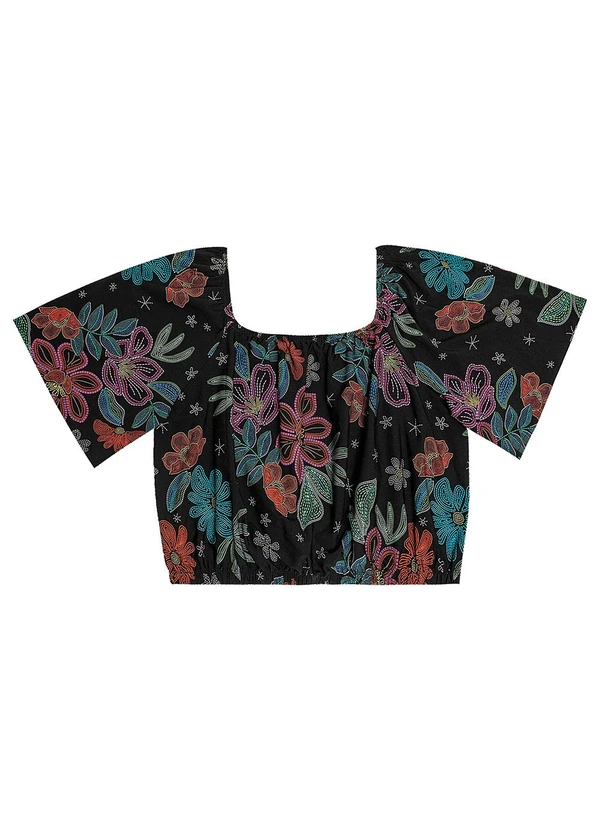 Secret Glam - Blusa Cropped Feminina Plus Size Preto 4