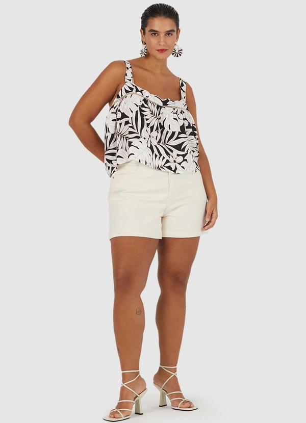 Malwee - Blusa Cropped Feminina Preto 4