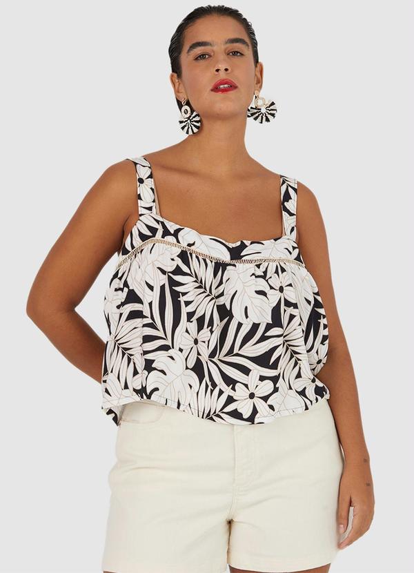 Malwee - Blusa Cropped Feminina Preto 5