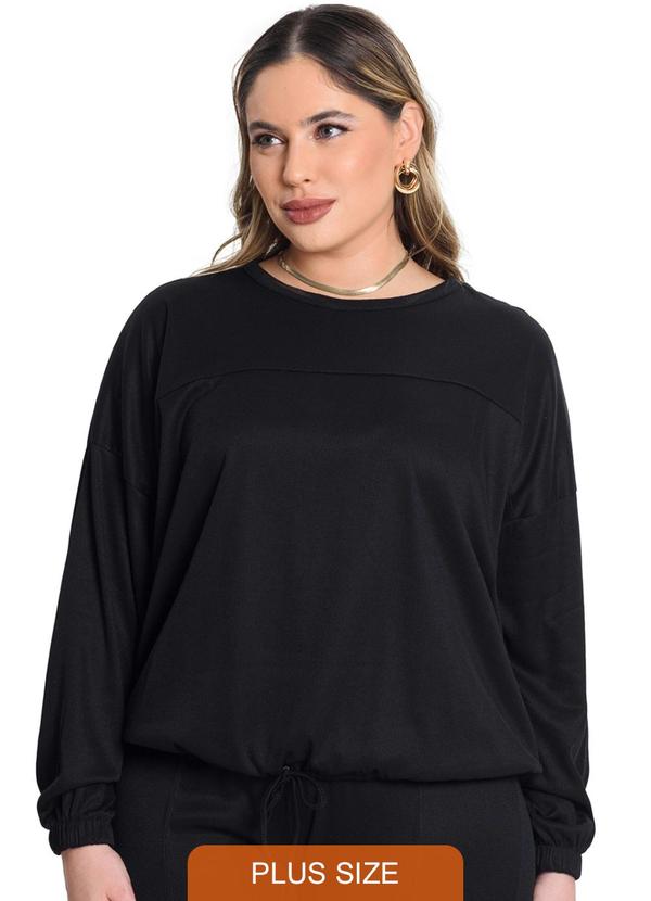 Secret Glam - Blusao Ribana Duo Preto