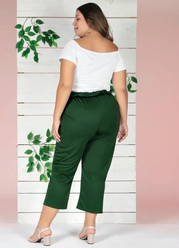 Marguerite - Cropped Branco com Cordão Ajustável Plus Size 7
