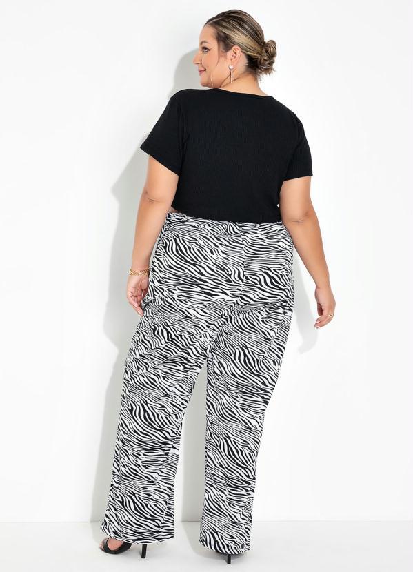 Outlet - Cropped Preto com Argola Plus Size 4