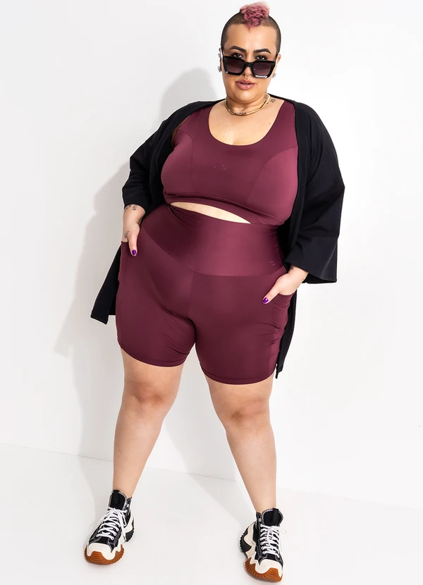 Marguerite - Top Bordô em Malha Suplex com Proteção Uv 11