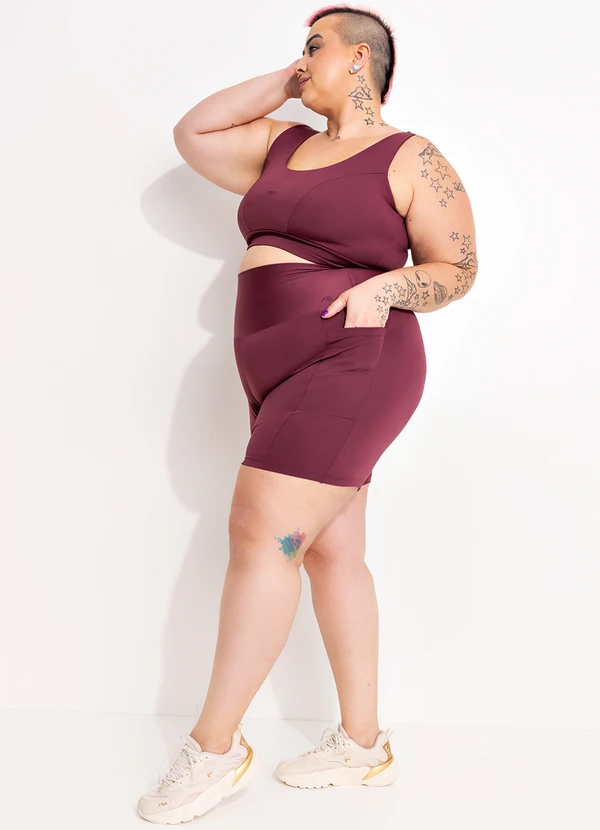 Marguerite - Top Bordô em Malha Suplex com Proteção Uv 8