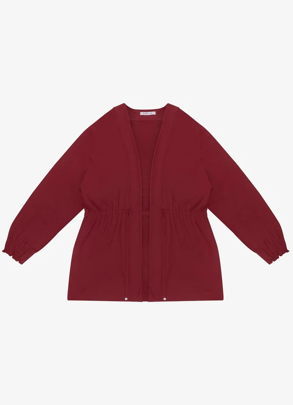 Secret Glam - Cardigan Molecotton Plus Size Vermelho 1