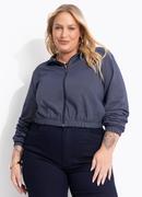 Casaco Azul em Malha Denim