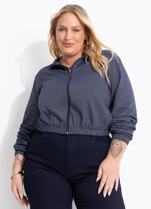 Marguerite - Casaco Azul em Malha Denim - MARGUERITE