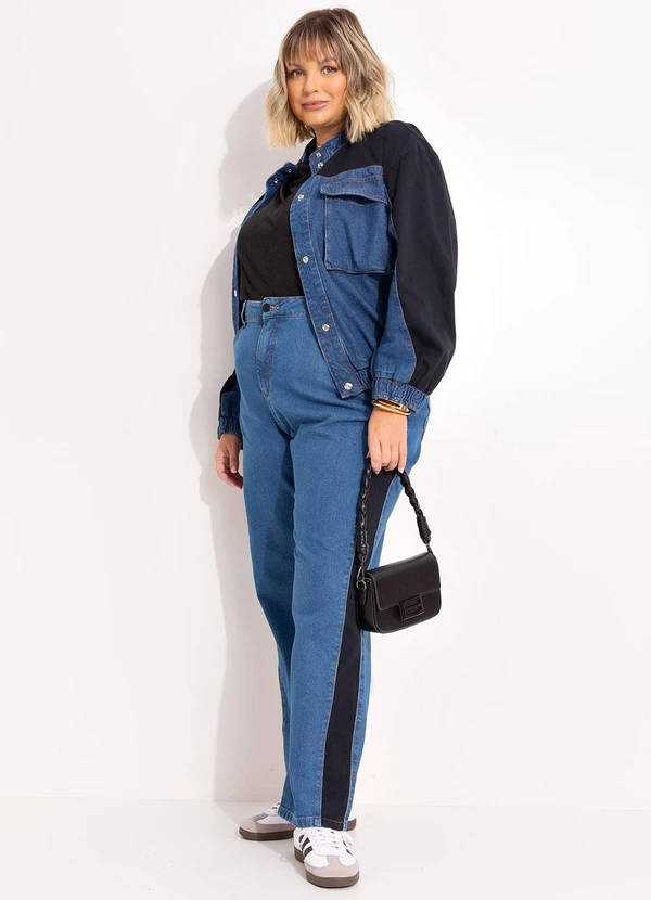 Marguerite - Casaco Jeans Azul Escuro em Jeans 3