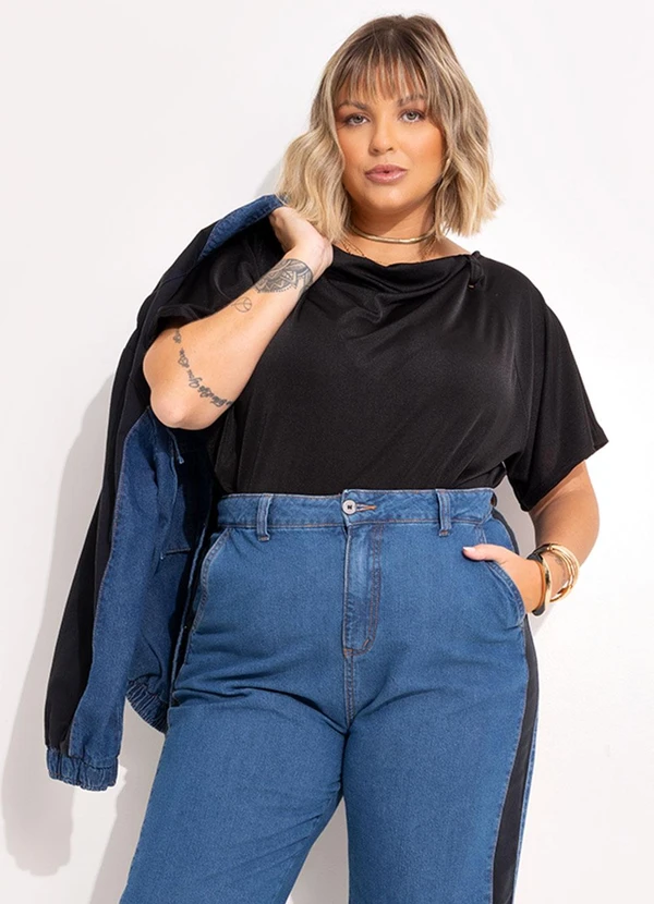 Marguerite - Casaco Jeans Azul Escuro em Jeans 7