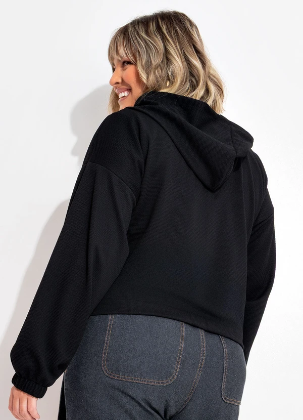 Marguerite - Casaco Preto em Malha Jacquard 5