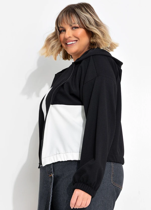 Marguerite - Casaco Preto em Malha Jacquard 2