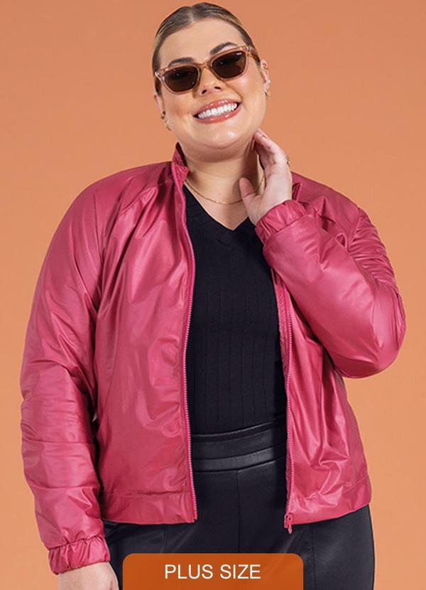 Cativa Plus Size - Corta Vento Feminino Plus Size Vermelho