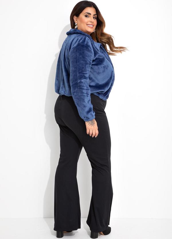 Marguerite - Jaqueta Azul em Fleece 5