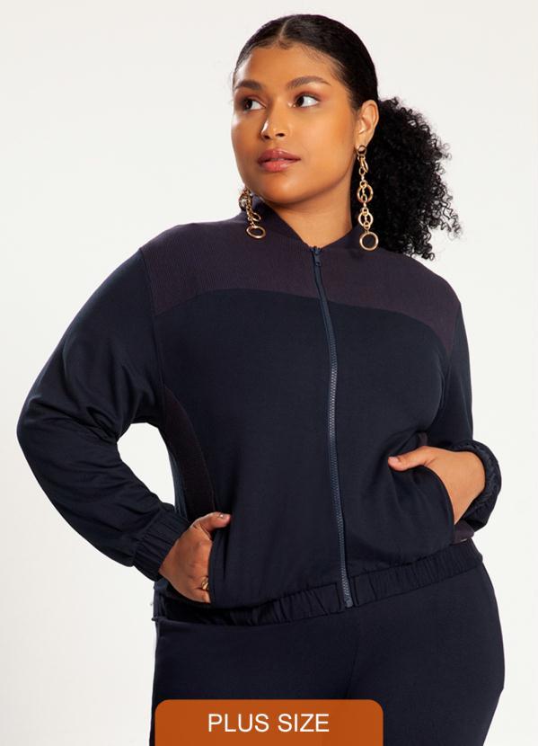 Plus Size Jaqueta Lunender Jaqueta Bomber LND Lunender Mais Mulher