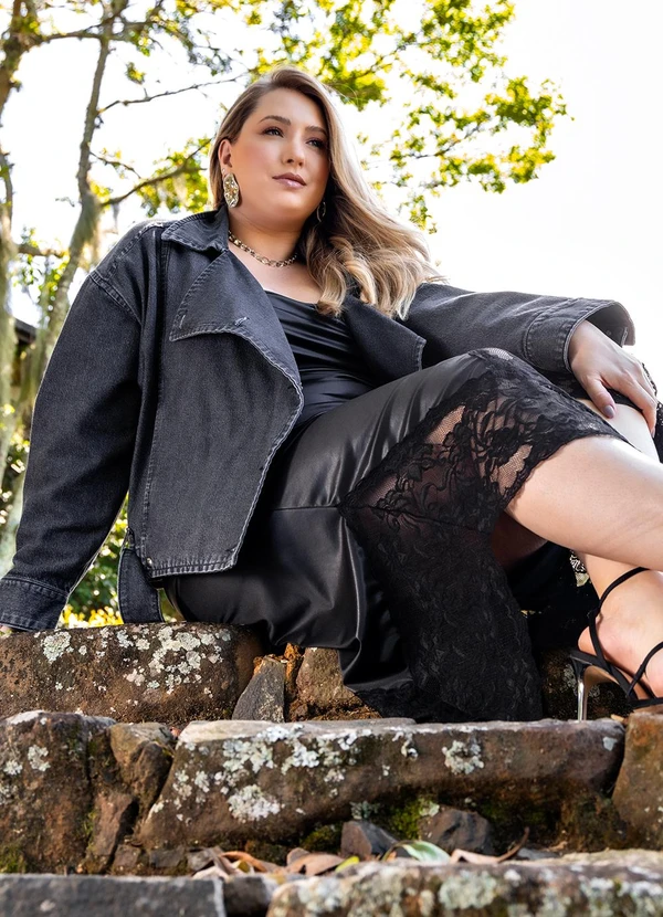 Marguerite - Jaqueta Cinza em Jeans 10