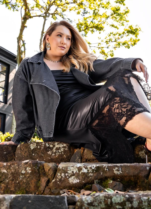 Marguerite - Jaqueta Cinza em Jeans 8