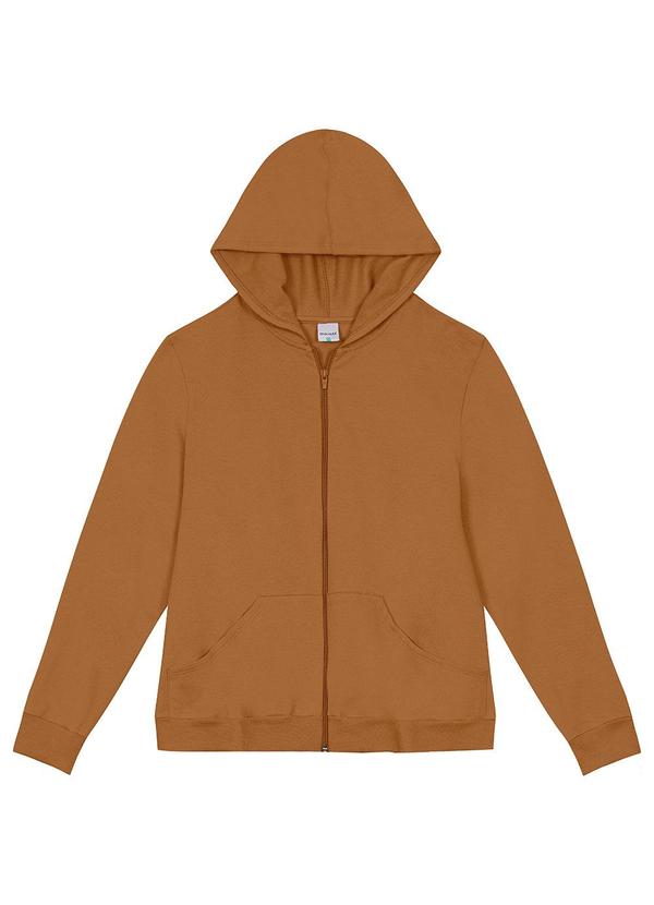 Malwee - Jaqueta Feminina em Moletom Plus Marrom 6