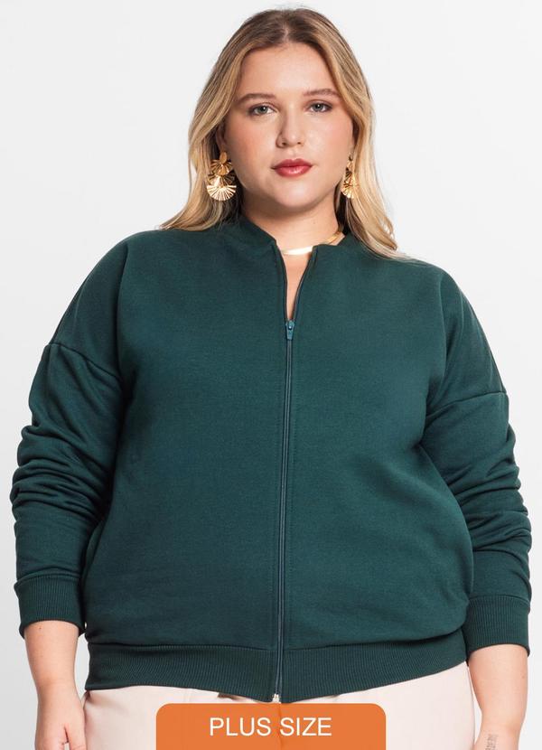 Secret Glam - Jaqueta Feminina Plus Size Verde