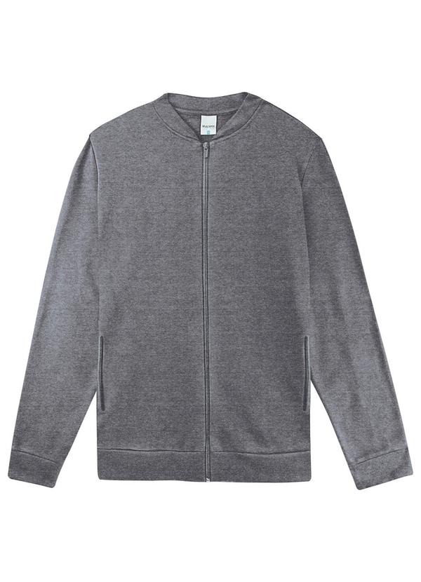 Malwee - Jaqueta Flanelada Feminina Plus Cinza 6