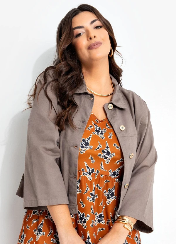 Marguerite - Jaqueta Marrom em Jeans 11