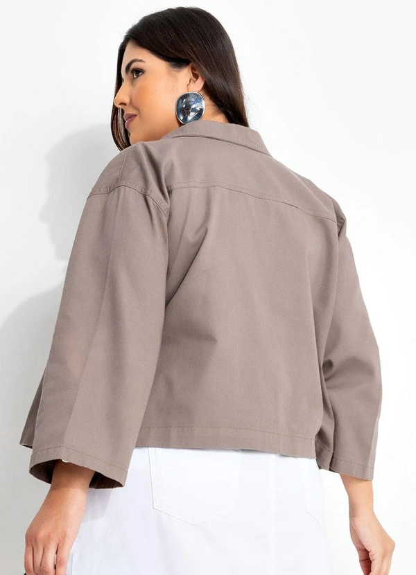 Marguerite - Jaqueta Marrom em Jeans 12