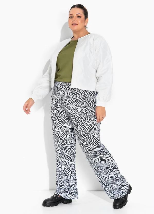 Marguerite - Jaqueta Matelassada Off White Cropped Plus Size 2