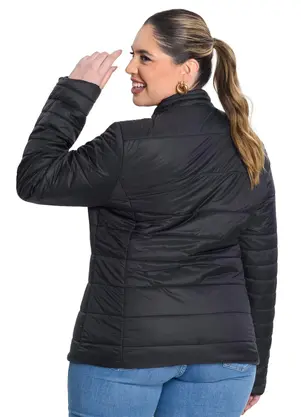 Secret Glam - Jaqueta Microfibra Preto - SECRET GLAM