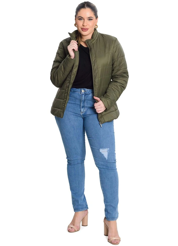 Secret Glam - Jaqueta Microfibra Verde 3