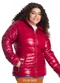 Secret Glam - Jaqueta Plus Size Microfibra Rosa - variação: Vermelho