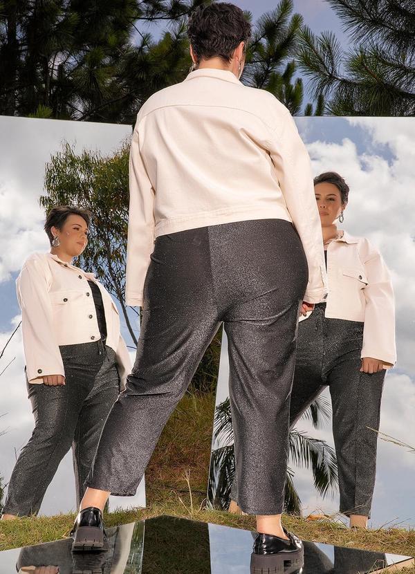 Marguerite - Jaqueta Off White em  Sarja Sustentável 13