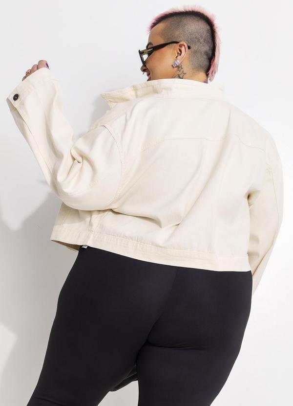 Marguerite - Jaqueta Off White em  Sarja Sustentável 6