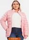 Secret Glam - Jaqueta Plus Size Microfibra Rosa - variação: Rosa
