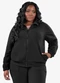 Secret Glam - Jaqueta Plus Size Cinza - variação: Preto