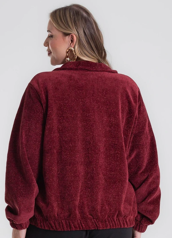 Secret Glam - Jaqueta Plus Size Vermelho 4