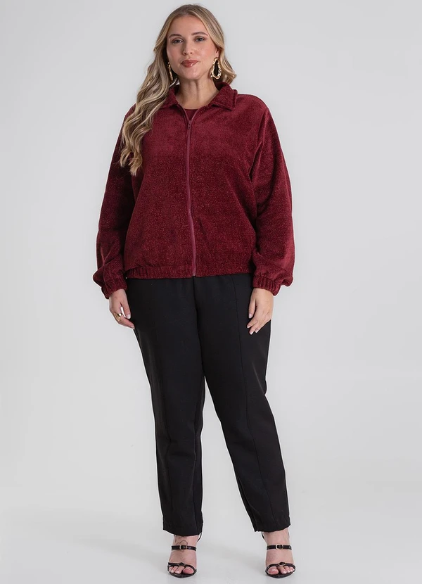 Secret Glam - Jaqueta Plus Size Vermelho 3