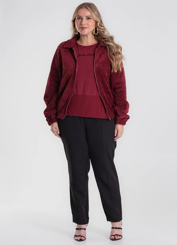 Secret Glam - Jaqueta Plus Size Vermelho 2