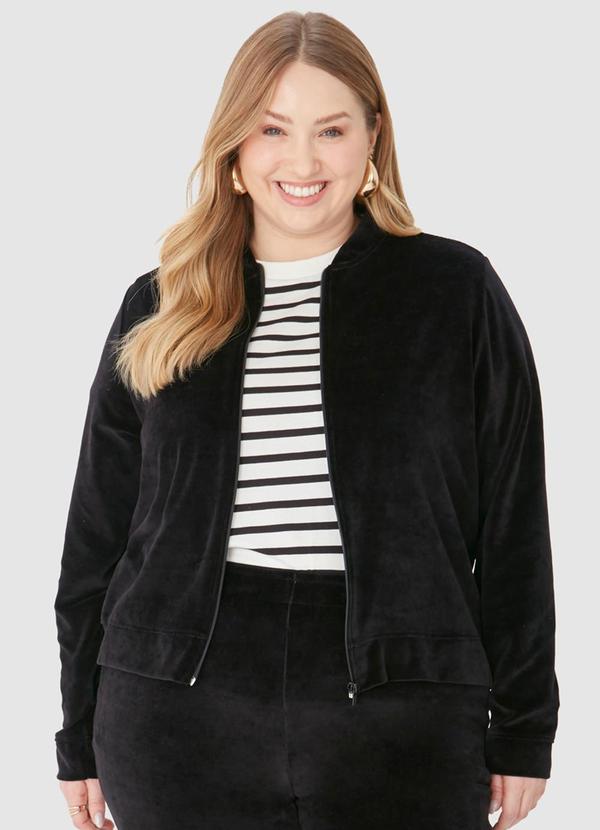 Malwee - Jaqueta Tradicional em Plush Plus Preto 4