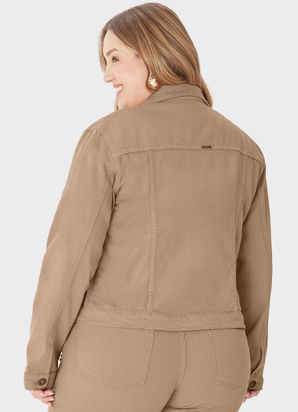 Malwee - Jaqueta Tradicional em Sarja Plus Bege 2