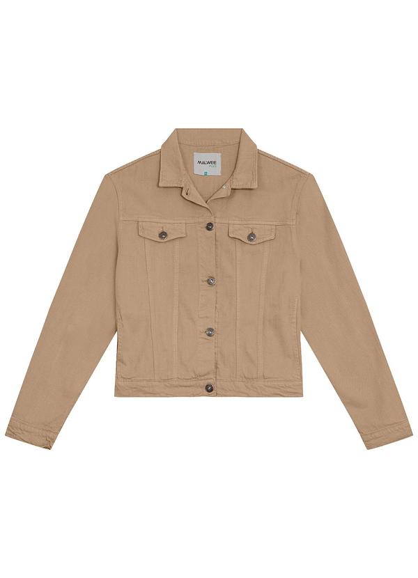 Malwee - Jaqueta Tradicional em Sarja Plus Bege 5