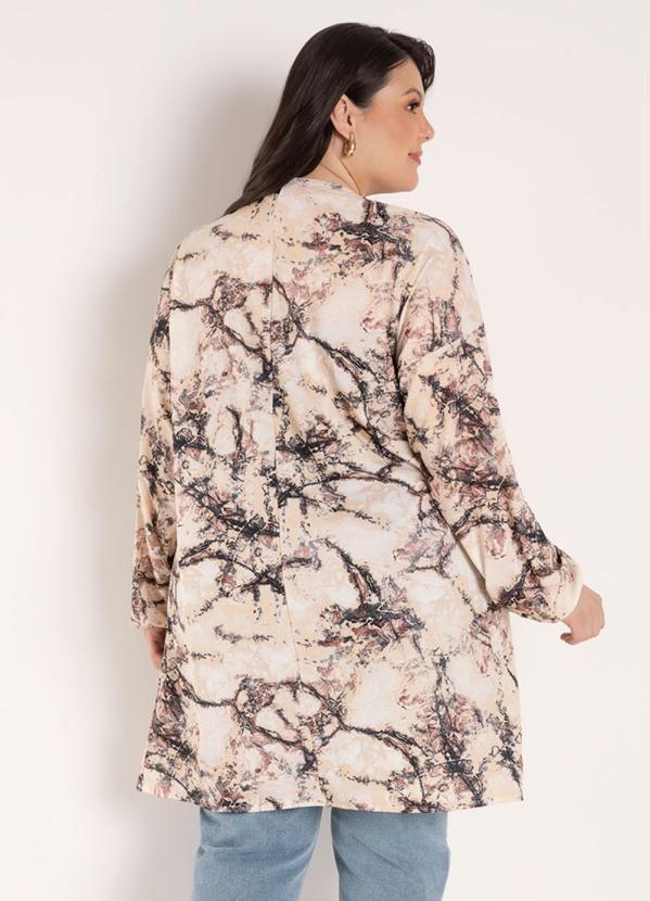 Marguerite - Kimono Marmorizado com Mangas Plus Size 3